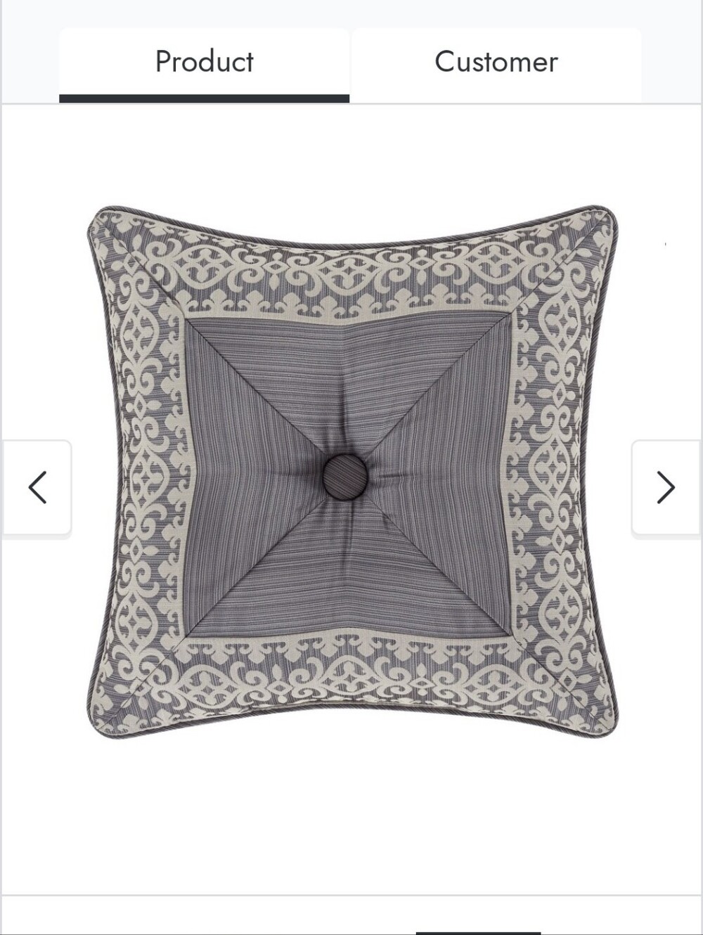 J. Queen New York Houston 18' square pillow